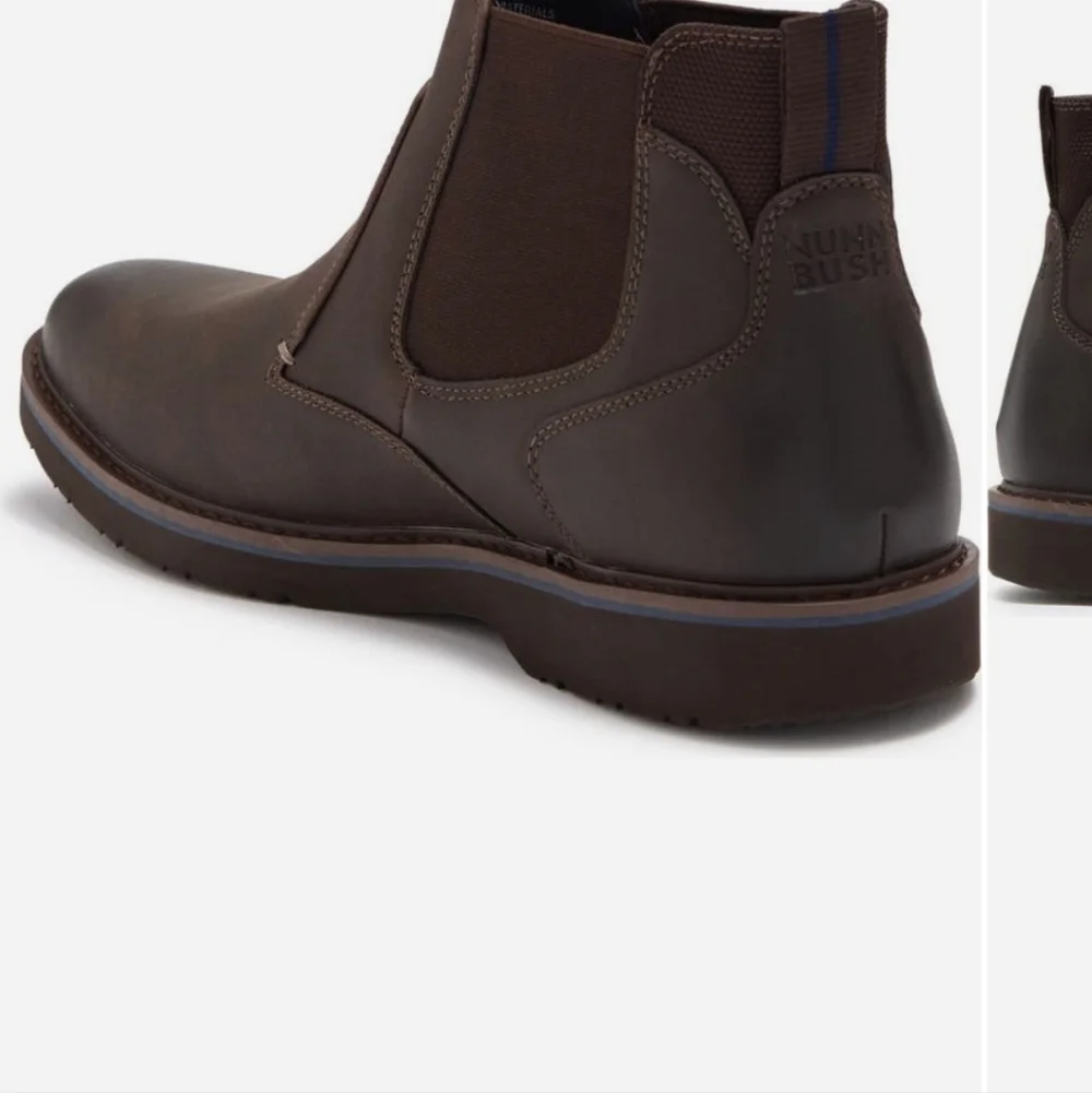Nunn Bush Dakoda Chelsea Men's Brown Leather Chelsea Boots